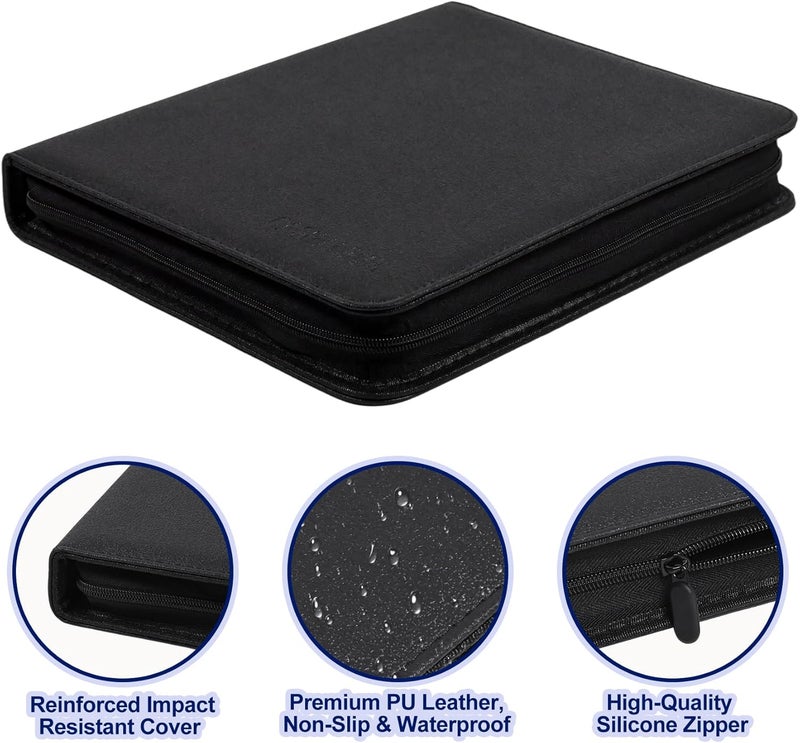 WITHYU Cash Collection Book, Binder Currency Holder Album with 180 Pockets Paper Money Sleeves, Fireproof Currency Organizer for Money Protection and Storage - Image 5